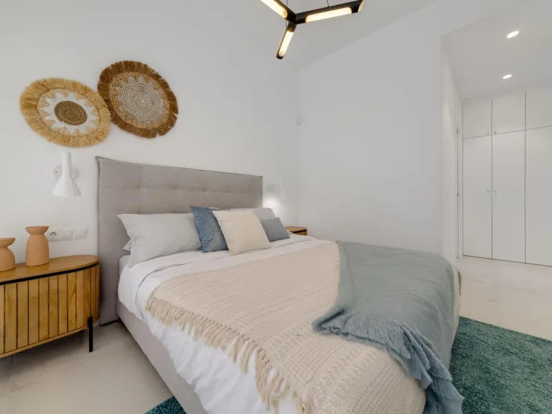 Luxury villas surrounded by green areas and golf courses