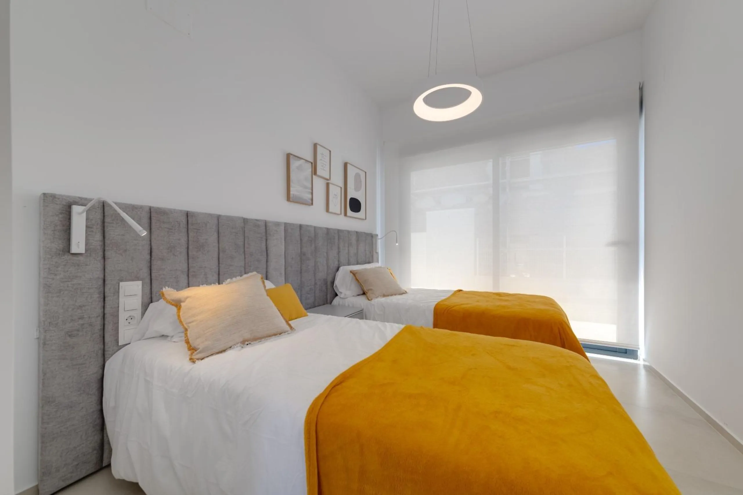 Luxury villas surrounded by green areas and golf courses