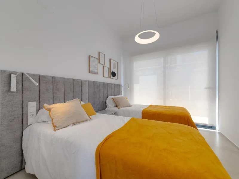 Luxury villas surrounded by green areas and golf courses