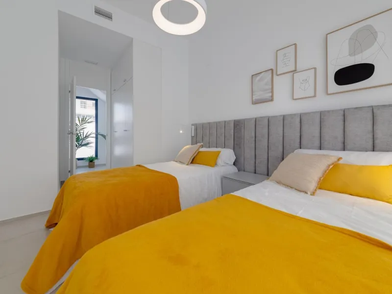 Luxury villas surrounded by green areas and golf courses
