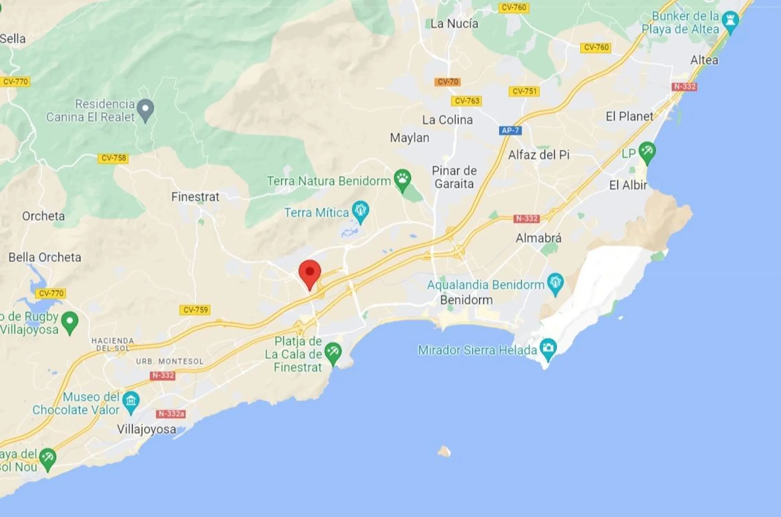 Luxury villas surrounded by green areas and golf courses