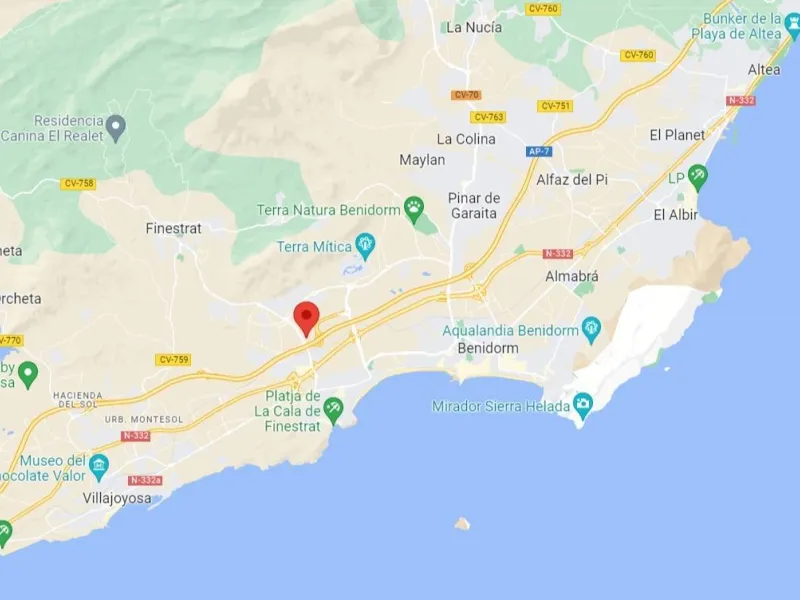 Luxury villas surrounded by green areas and golf courses