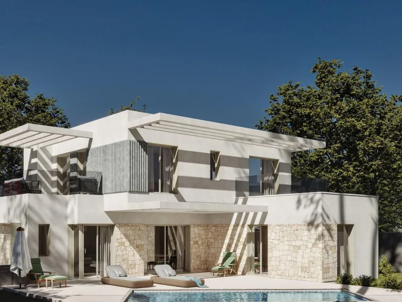 Independent villas of avant-garde design in Sierra Cortina