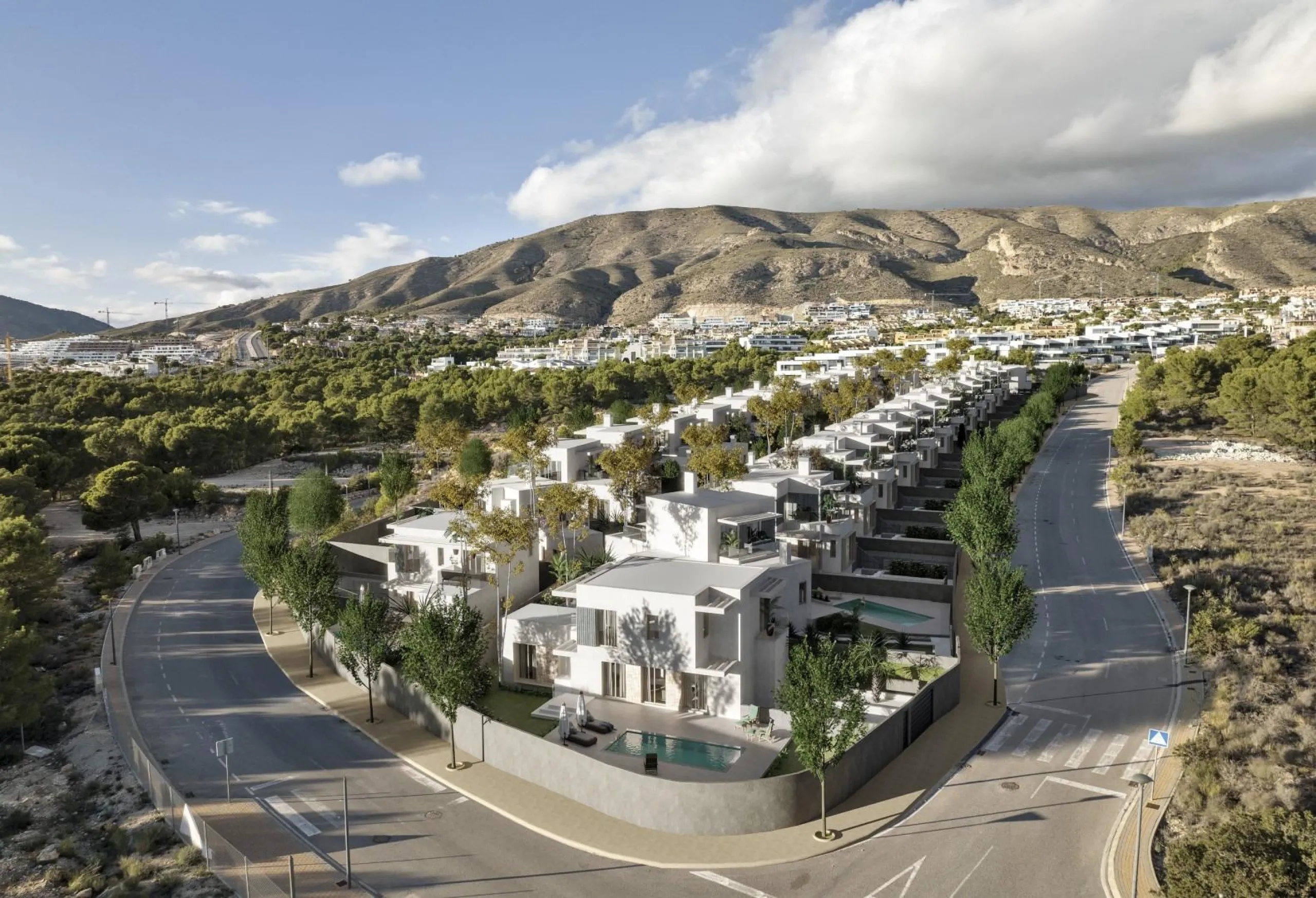 Independent villas of avant-garde design in Sierra Cortina