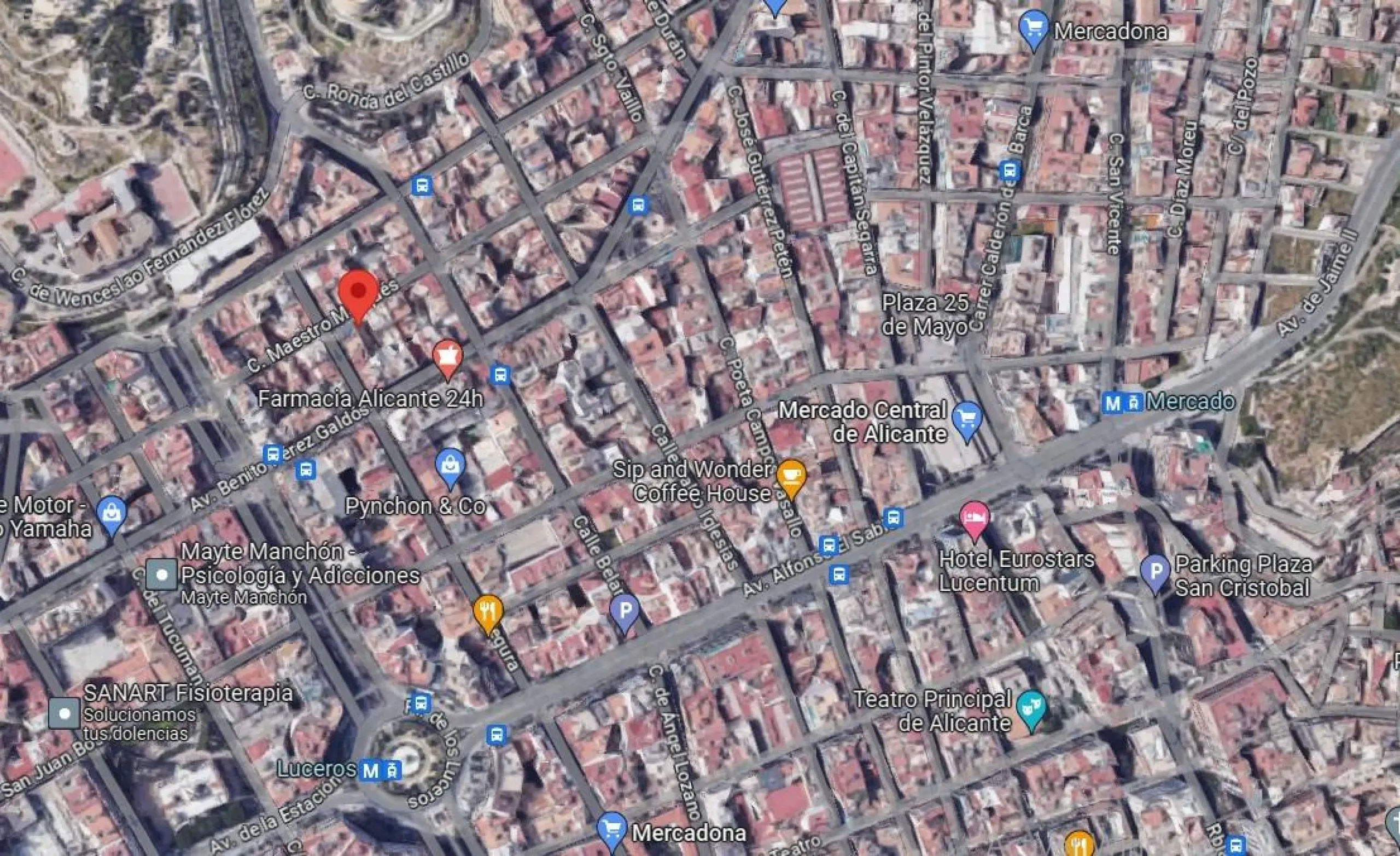 SOLAR EN VENTA EN ALICANTE - MERCADO - ESCUELA DE IDIOMAS