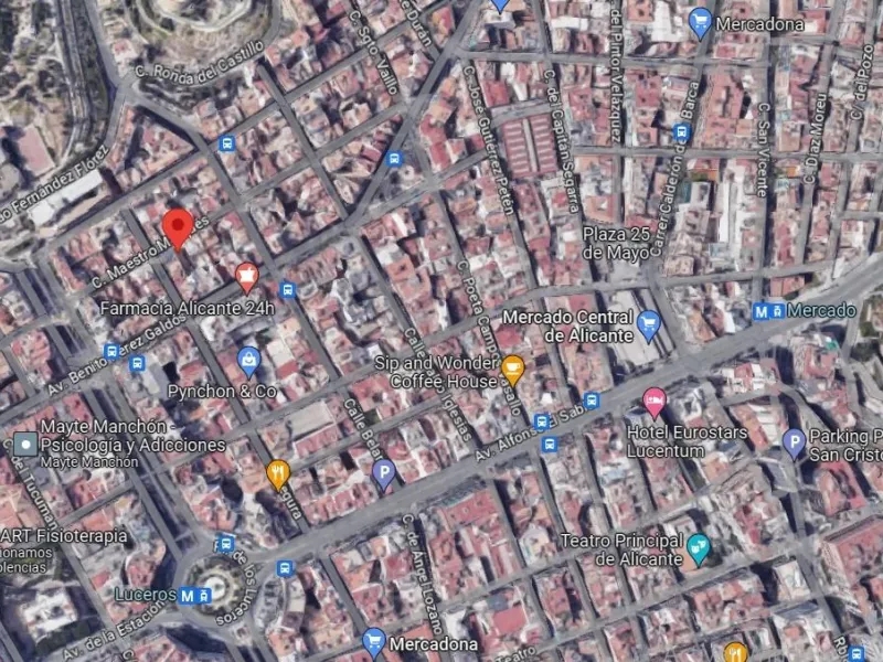 SOLAR EN VENTA EN ALICANTE - MERCADO - ESCUELA DE IDIOMAS