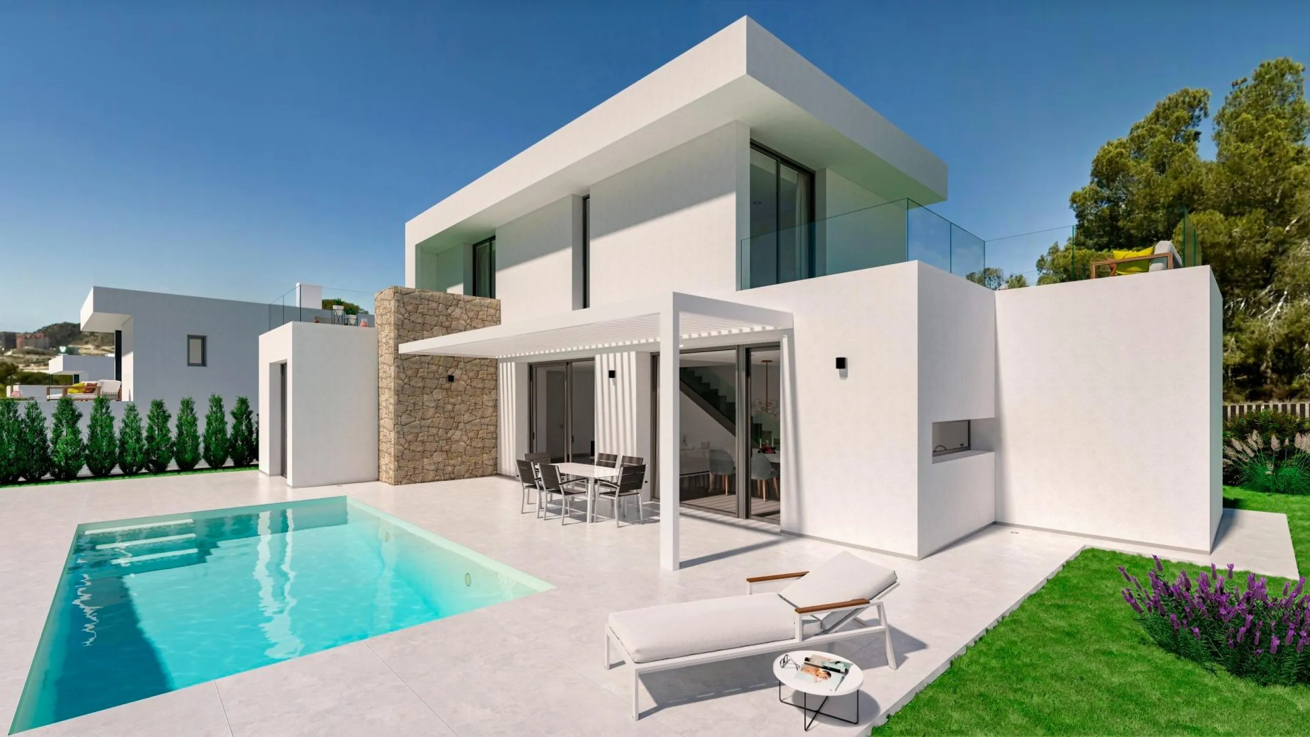 New luxury villas with private pool in Sierra Cortina