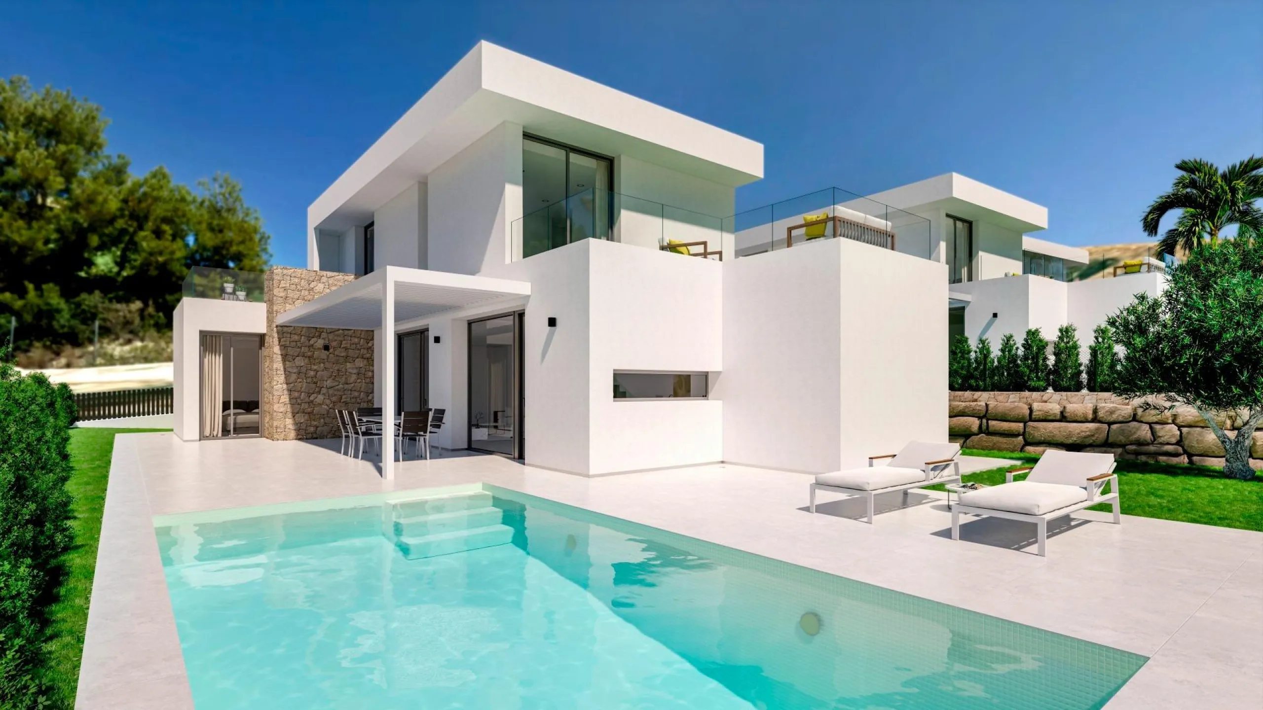 New luxury villas with private pool in Sierra Cortina