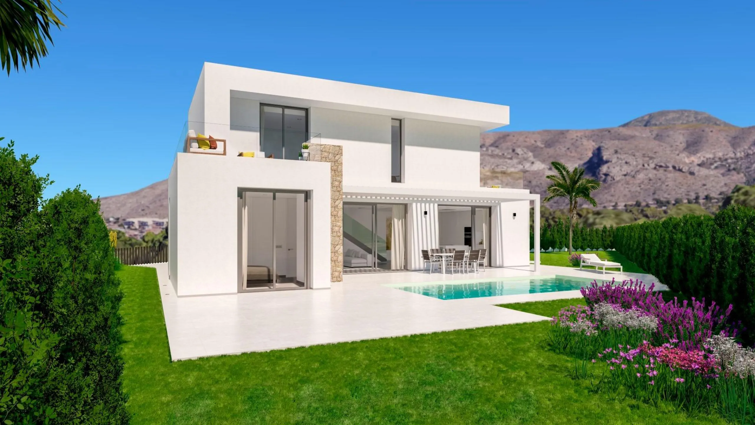 New luxury villas with private pool in Sierra Cortina