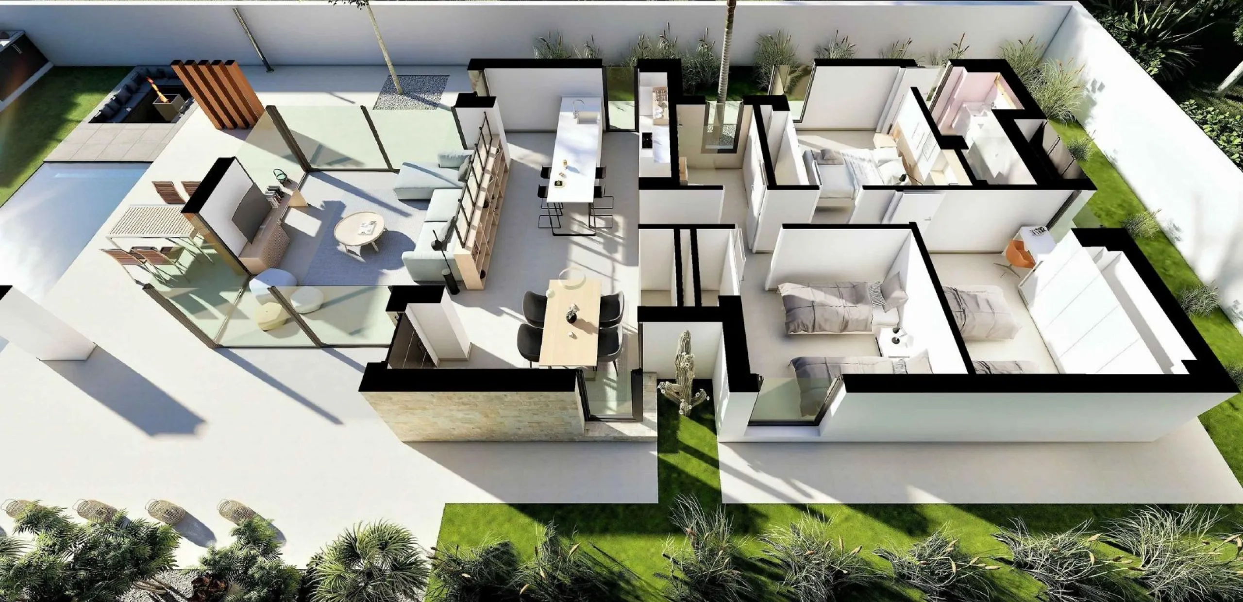 VILLAS DE OBRA NUEVA EN SAN FULGENCIO
