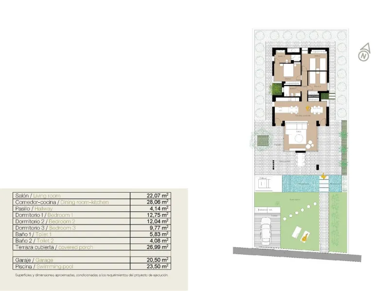 VILLAS DE OBRA NUEVA EN SAN FULGENCIO