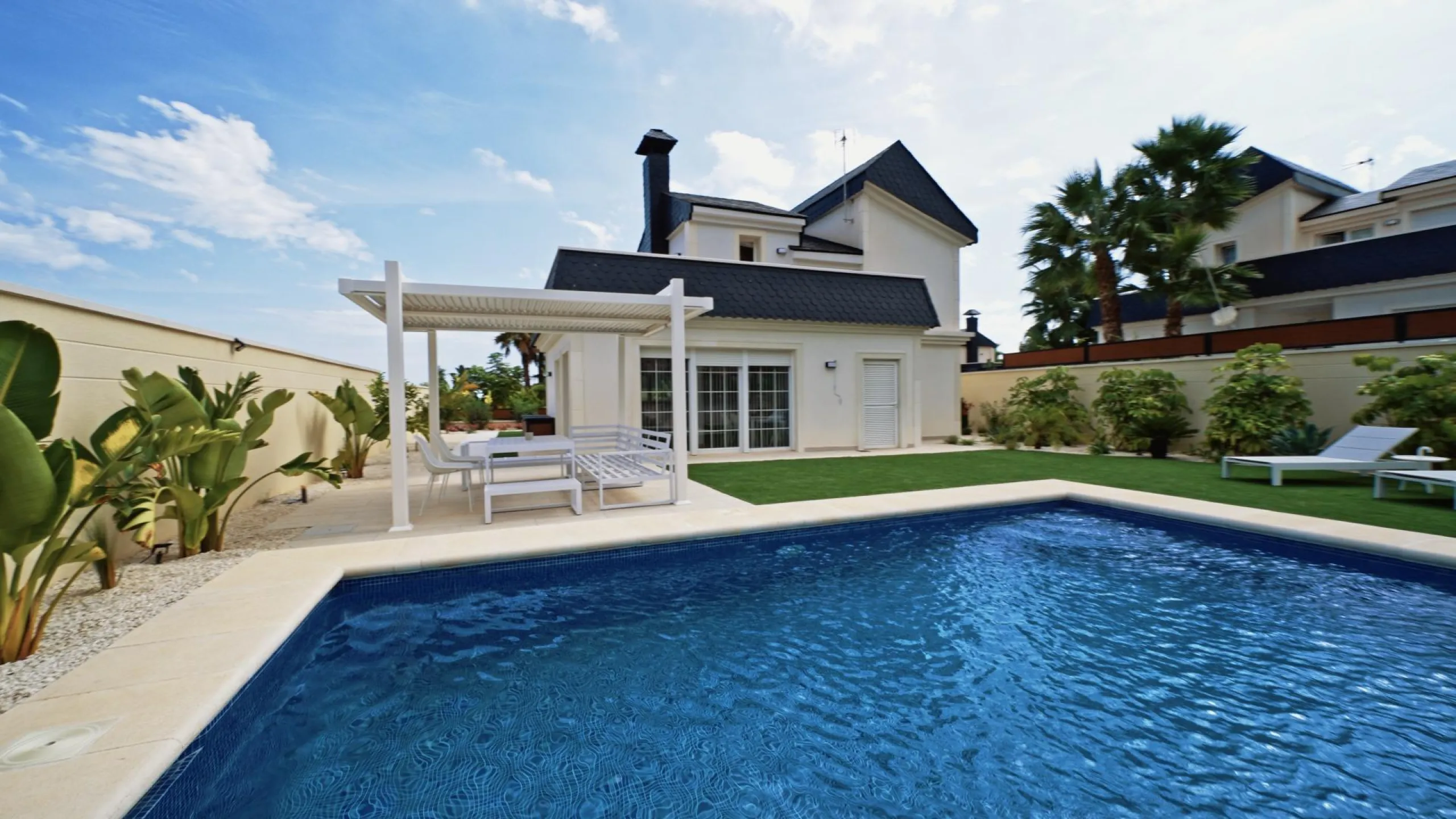 Beautiful two-story villa with an exquisite design