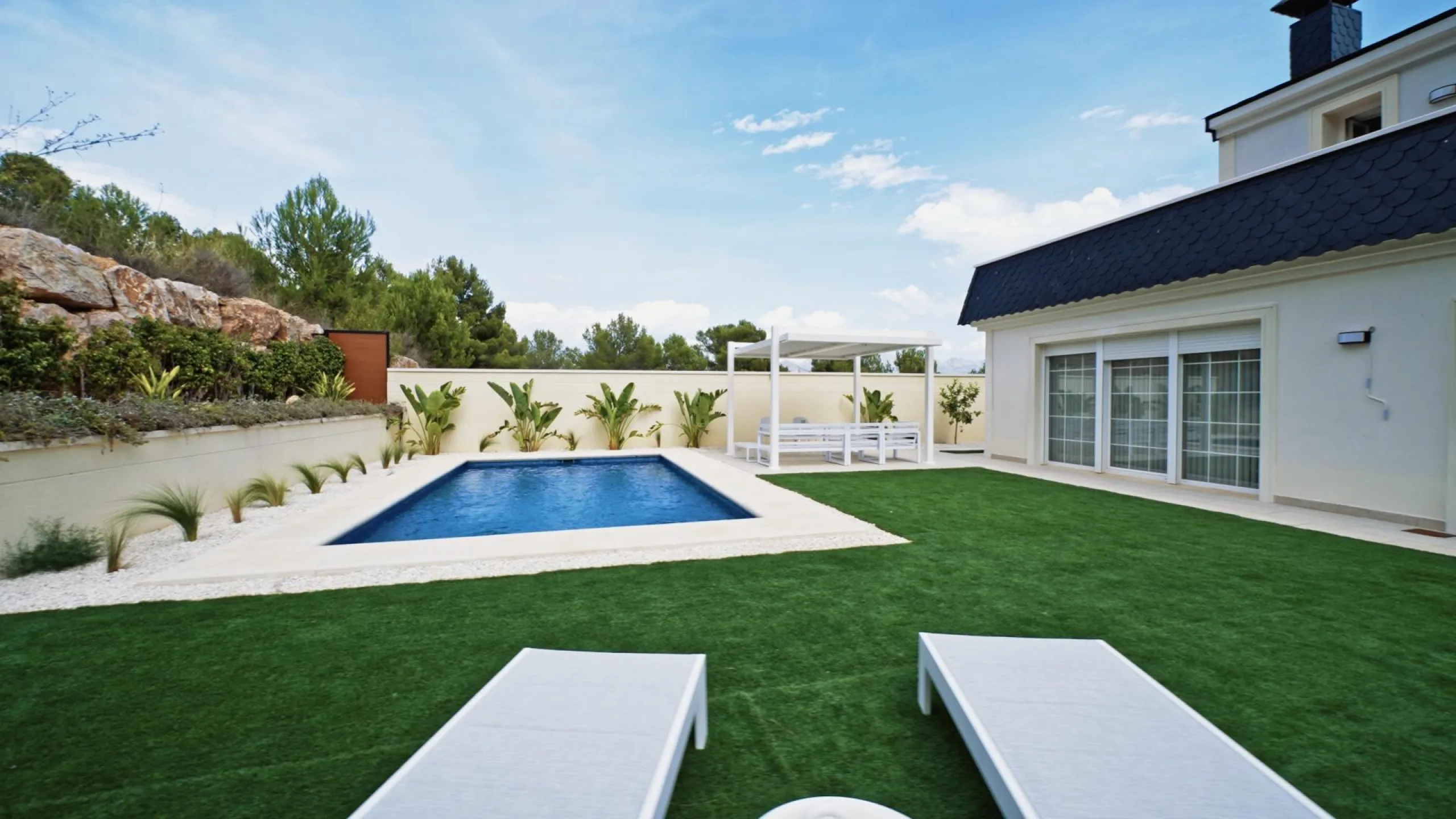Beautiful two-story villa with an exquisite design