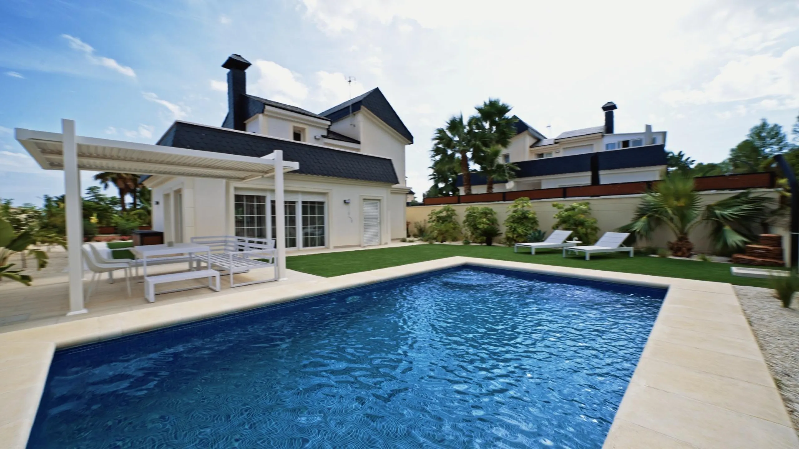 Beautiful two-story villa with an exquisite design