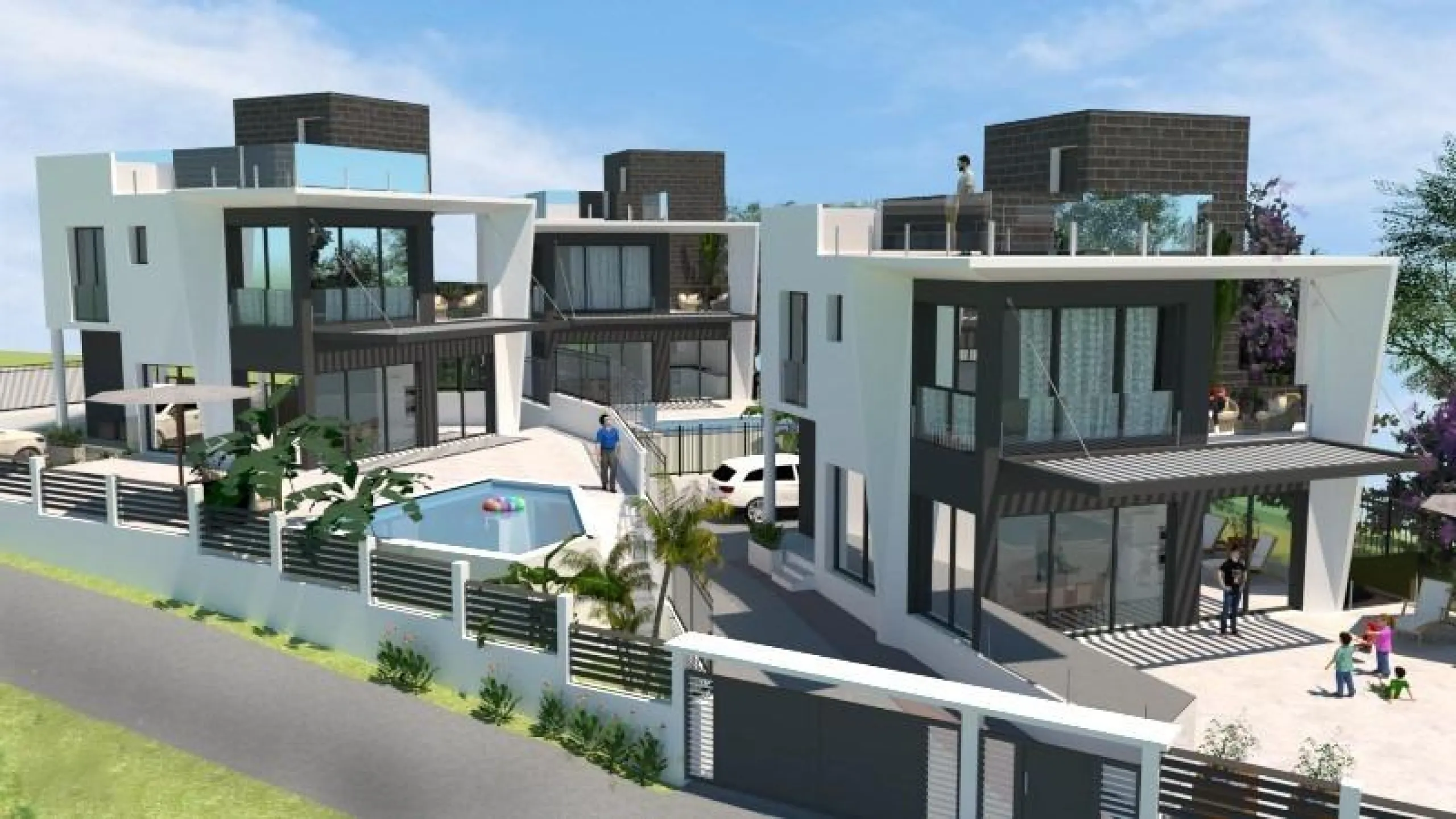 Newly built villa with private pool and next to the sea