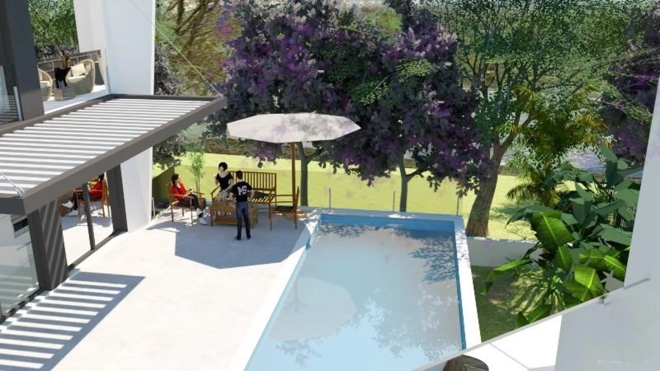Newly built villa with private pool and next to the sea