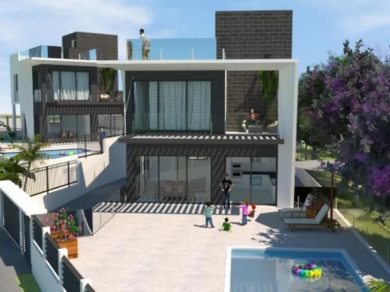 Newly built villa with private pool and next to the sea
