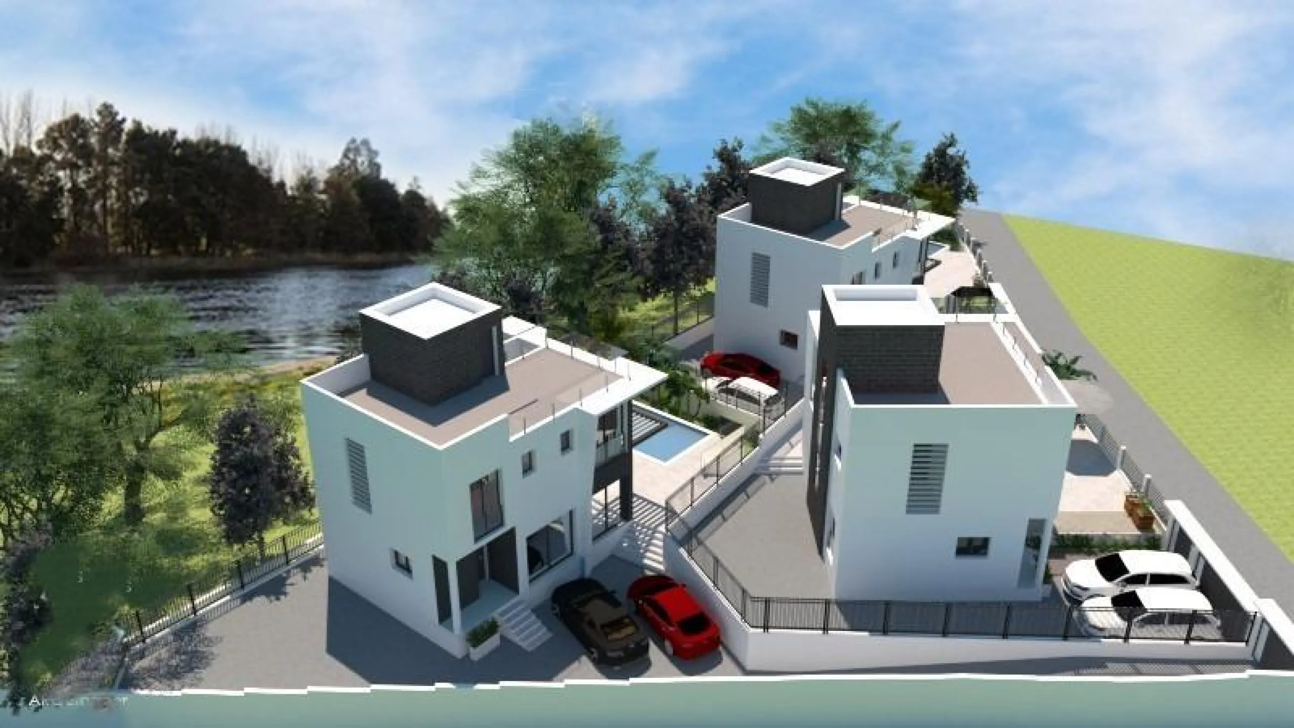 Newly built villa with private pool and next to the sea