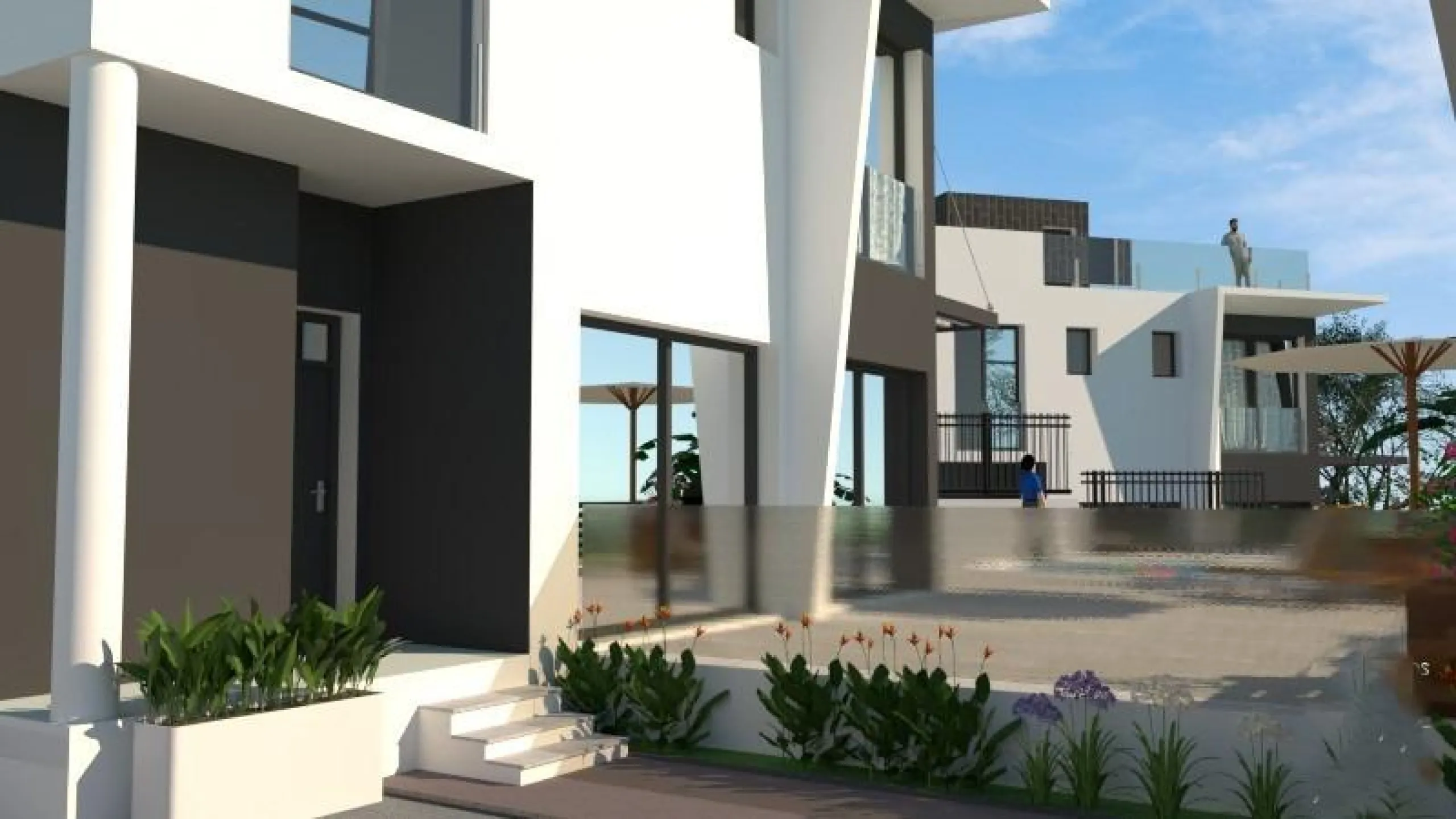 Newly built villa with private pool and next to the sea