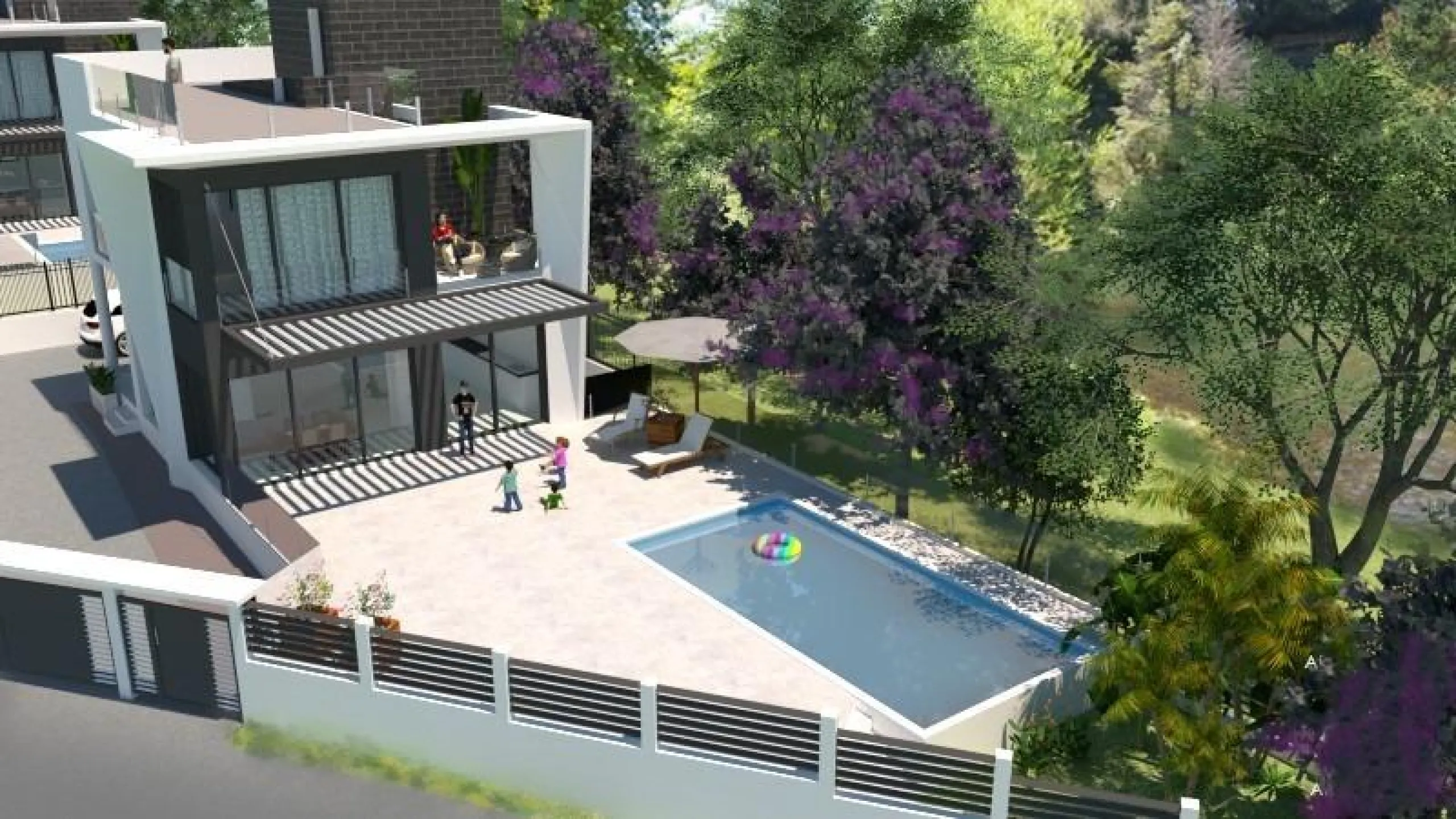 Newly built villa with private pool and next to the sea