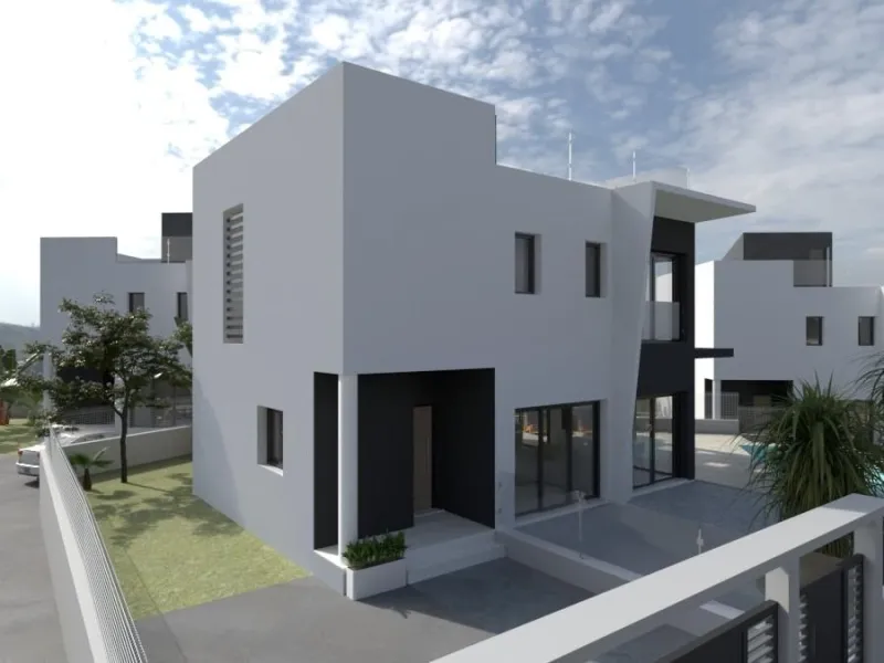 Newly built villa with private pool and next to the sea
