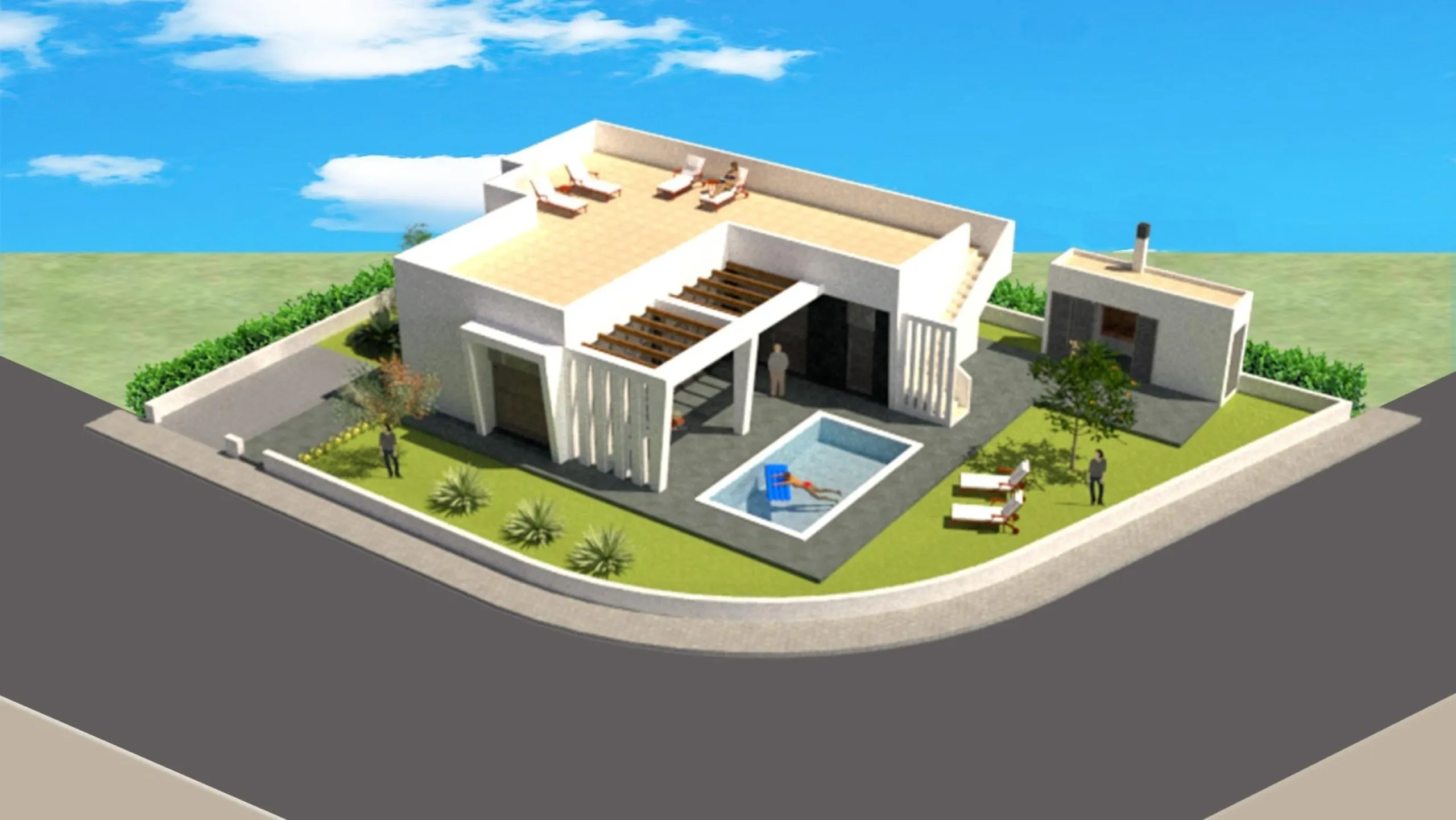 Independent villas with fully customizable pool