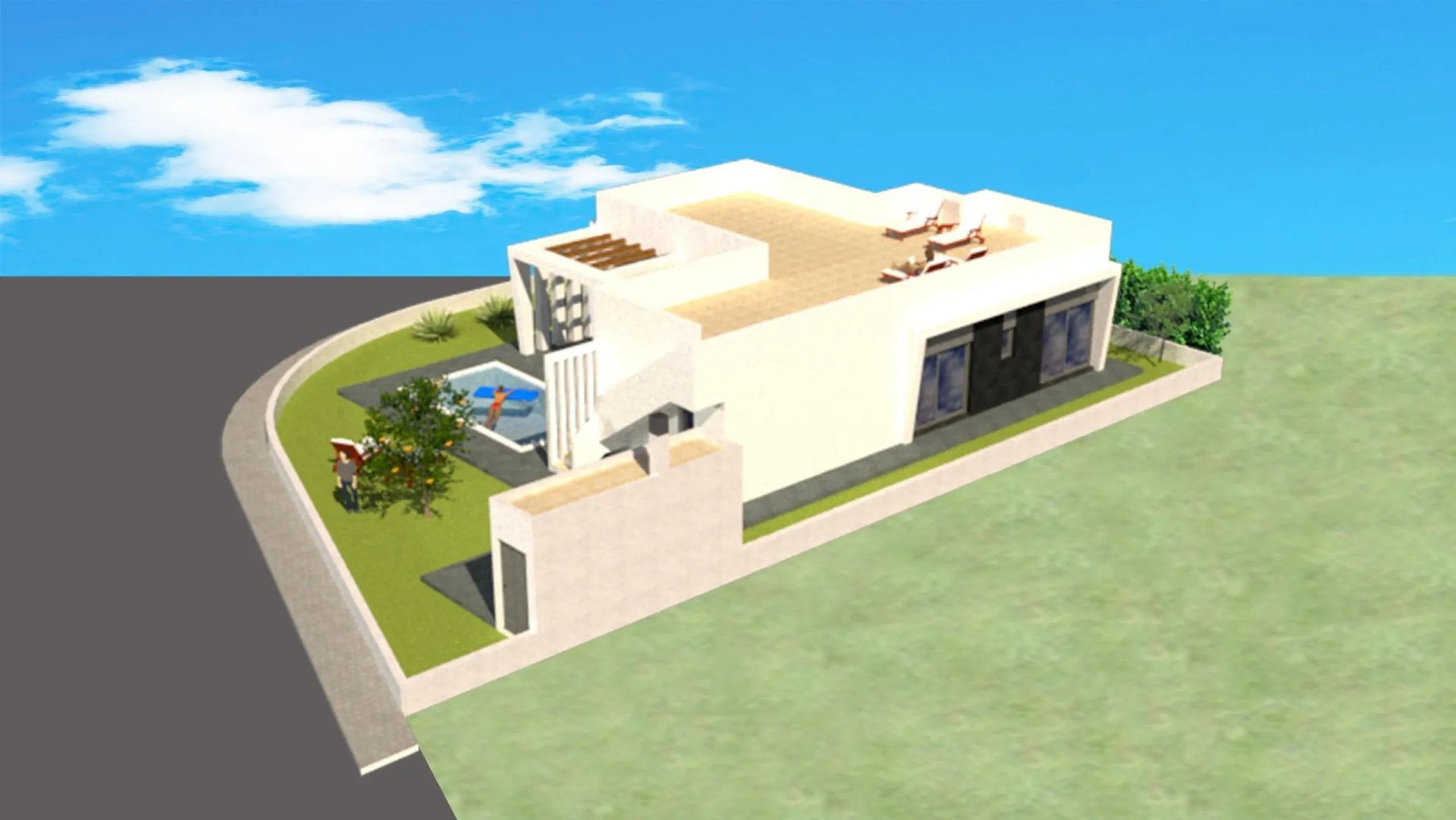 Independent villas with fully customizable pool
