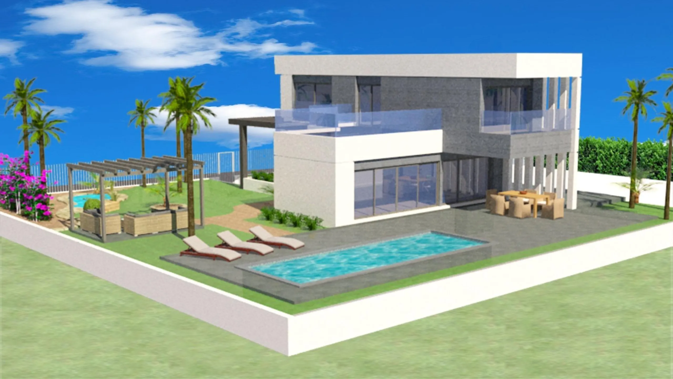 Independent villas with fully customizable pool