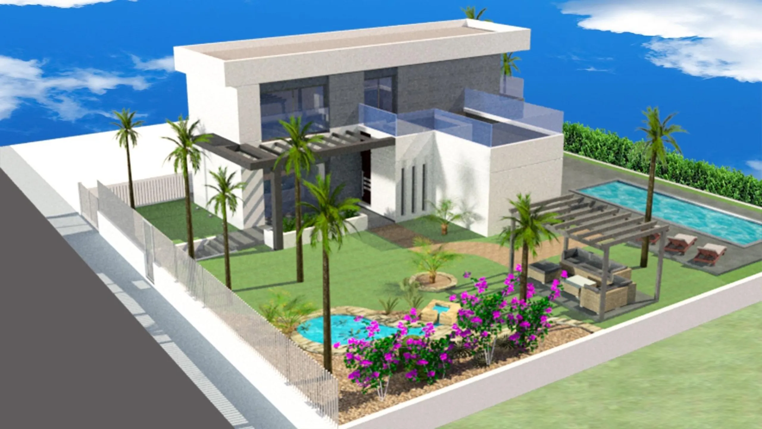 Independent villas with fully customizable pool