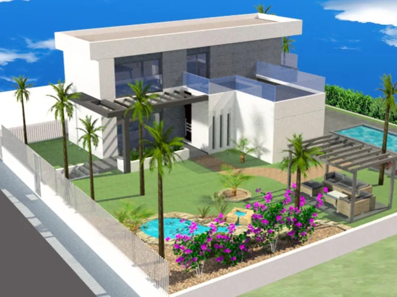 Independent villas with fully customizable pool