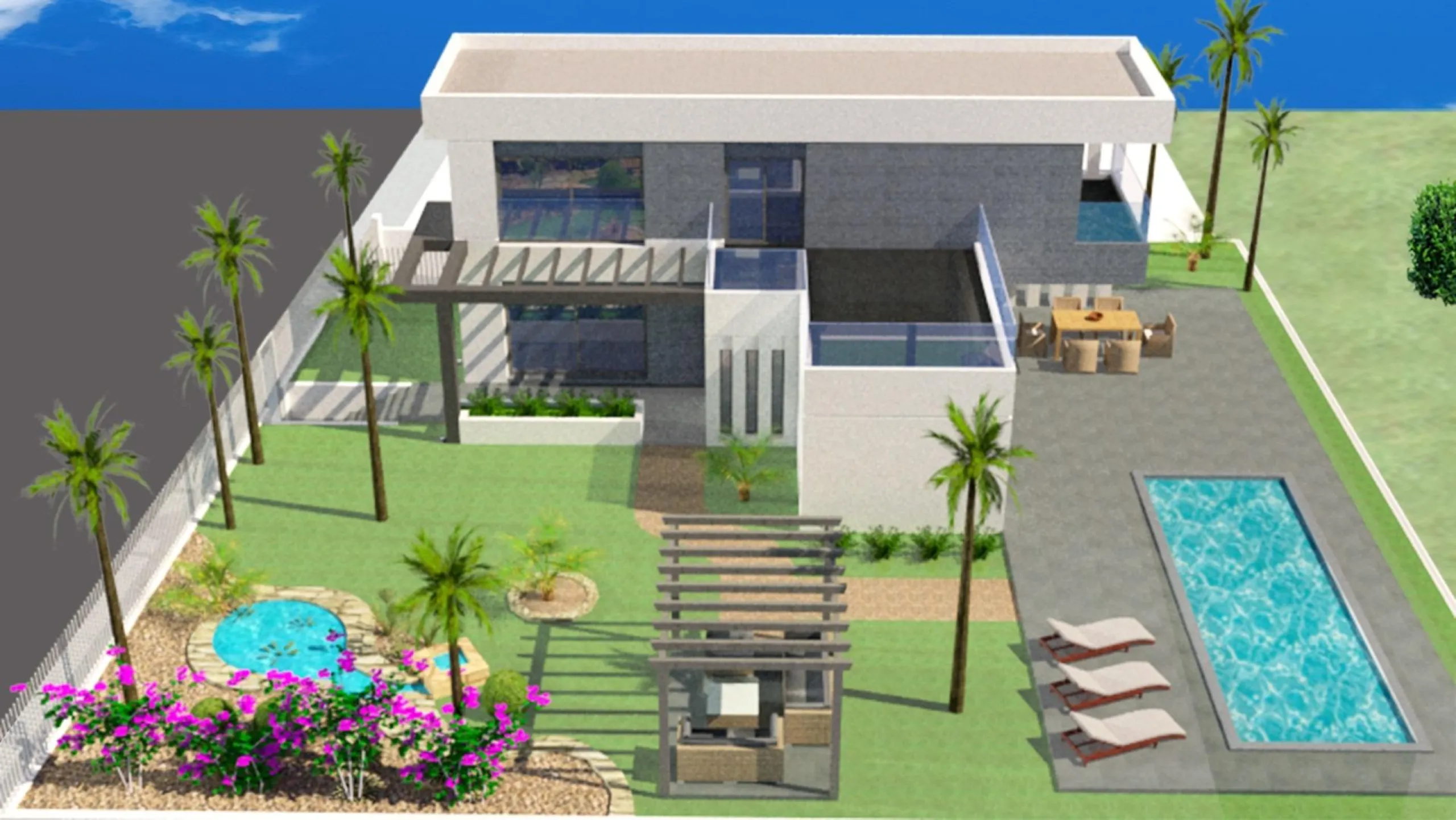 Independent villas with fully customizable pool