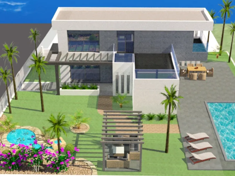 Independent villas with fully customizable pool