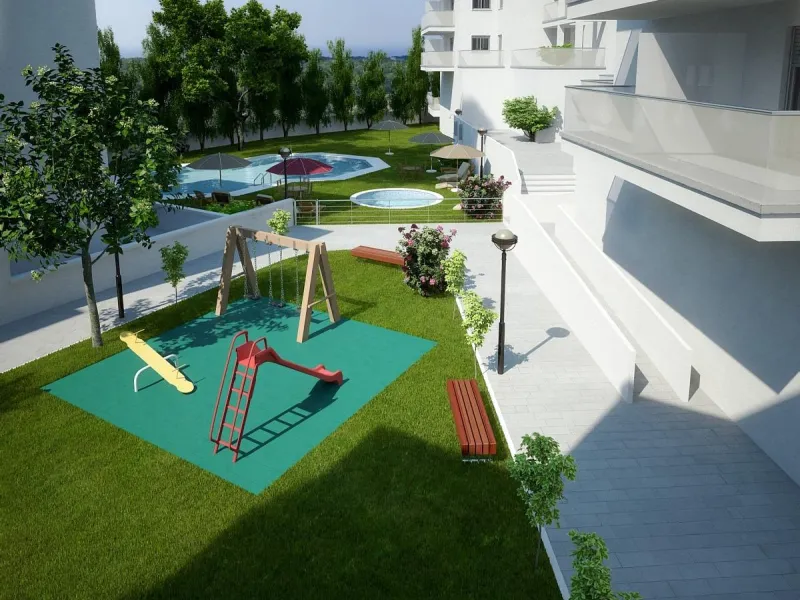 Newly built homes with community pool