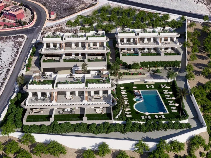 Apartamentos con grandes terrazas en Balcón de Finestrat