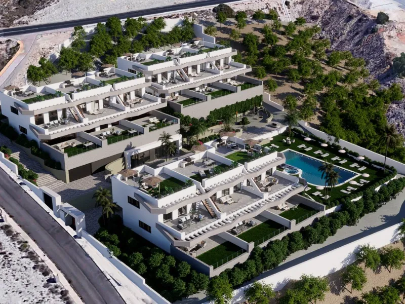 Apartamentos con grandes terrazas en Balcón de Finestrat