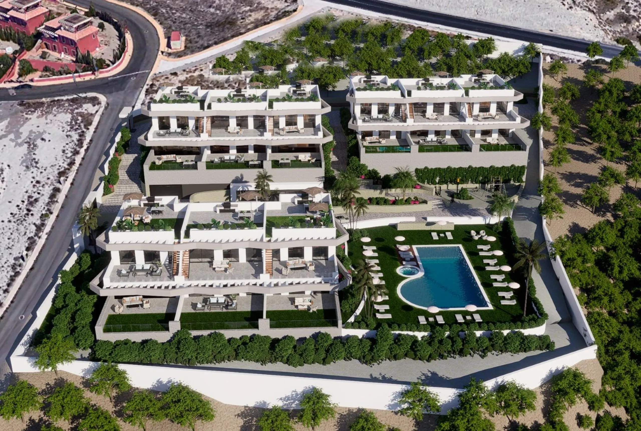 Apartments with large terraces in Balcón de Finestrat