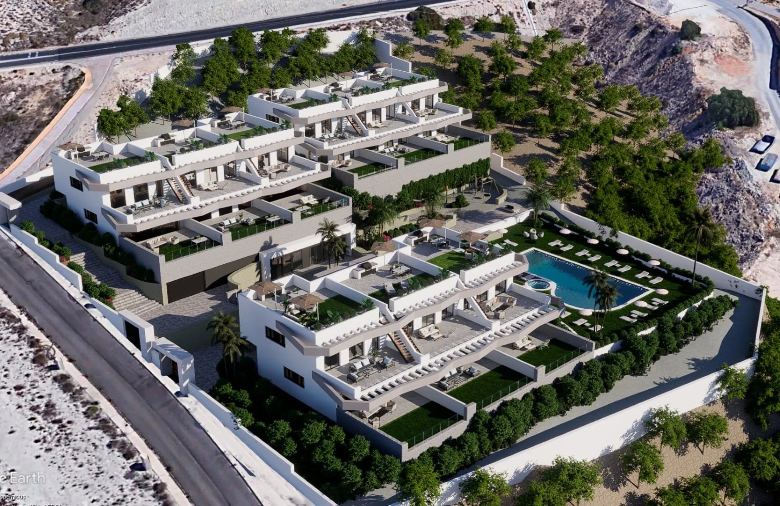 Apartments with large terraces in Balcón de Finestrat
