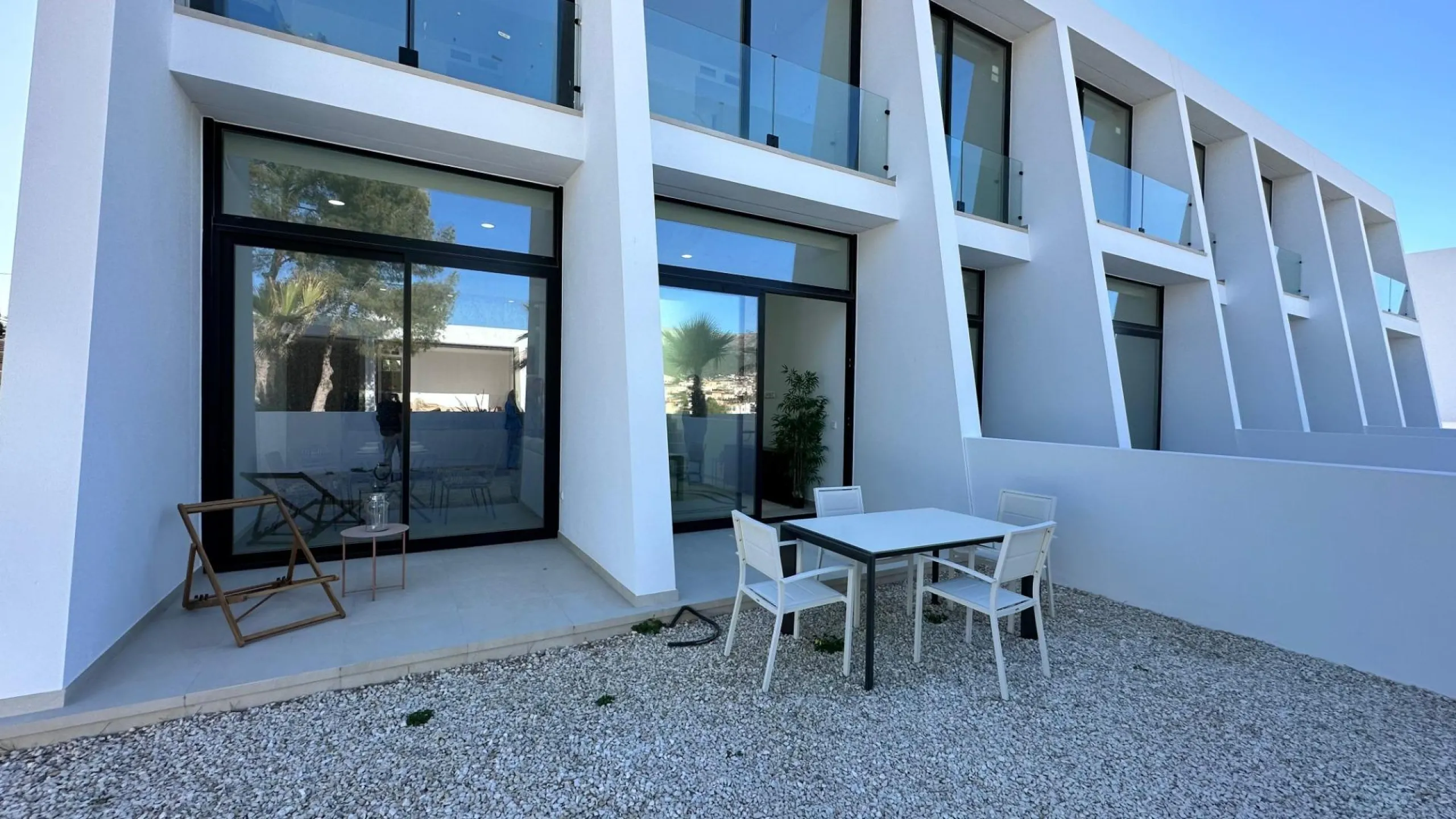 Newly built semi-detached single-family homes