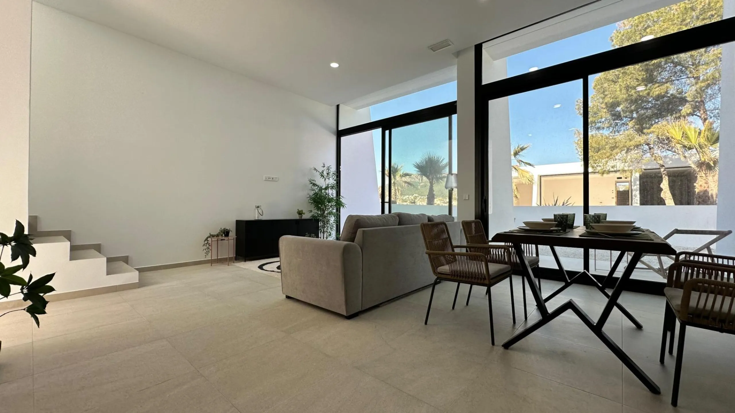 Newly built semi-detached single-family homes