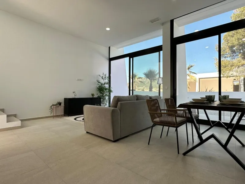 Newly built semi-detached single-family homes