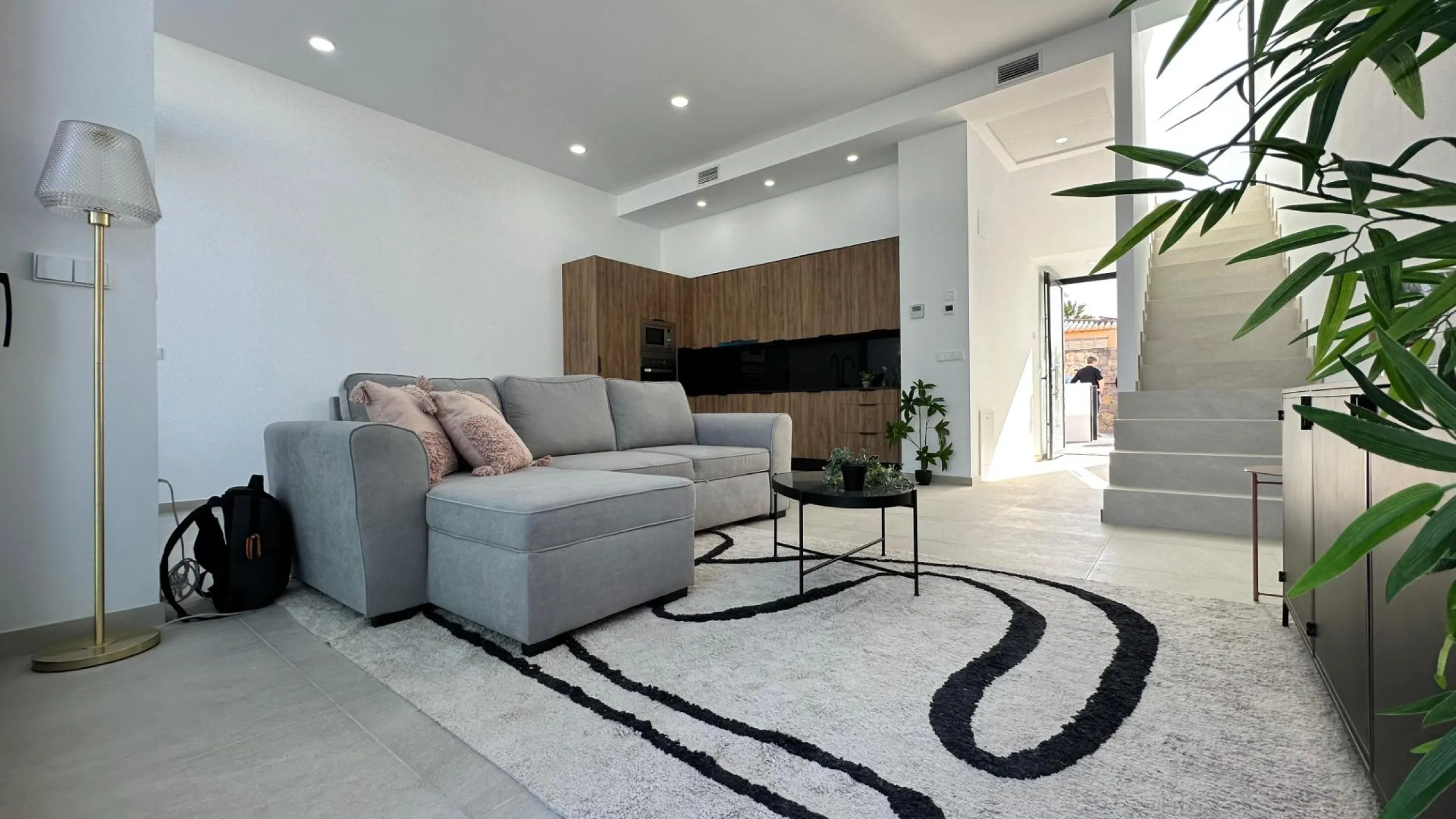 Newly built semi-detached single-family homes