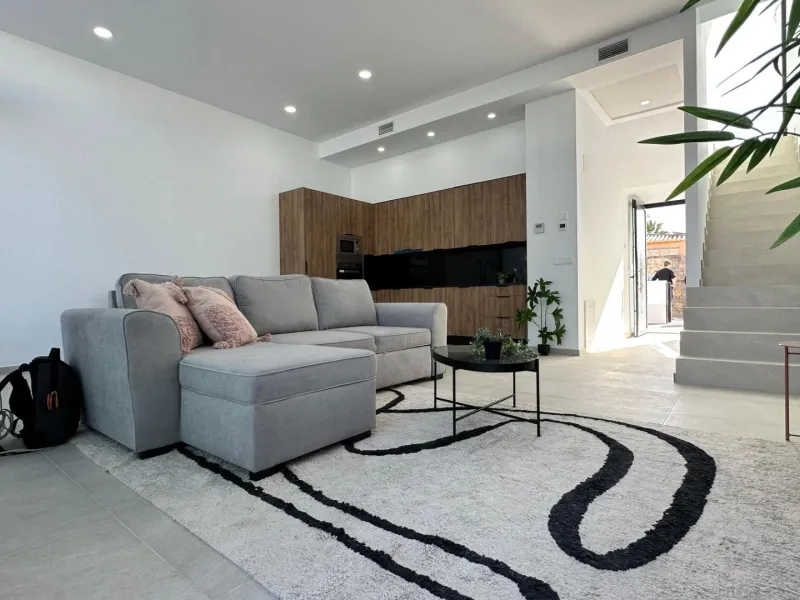 Newly built semi-detached single-family homes