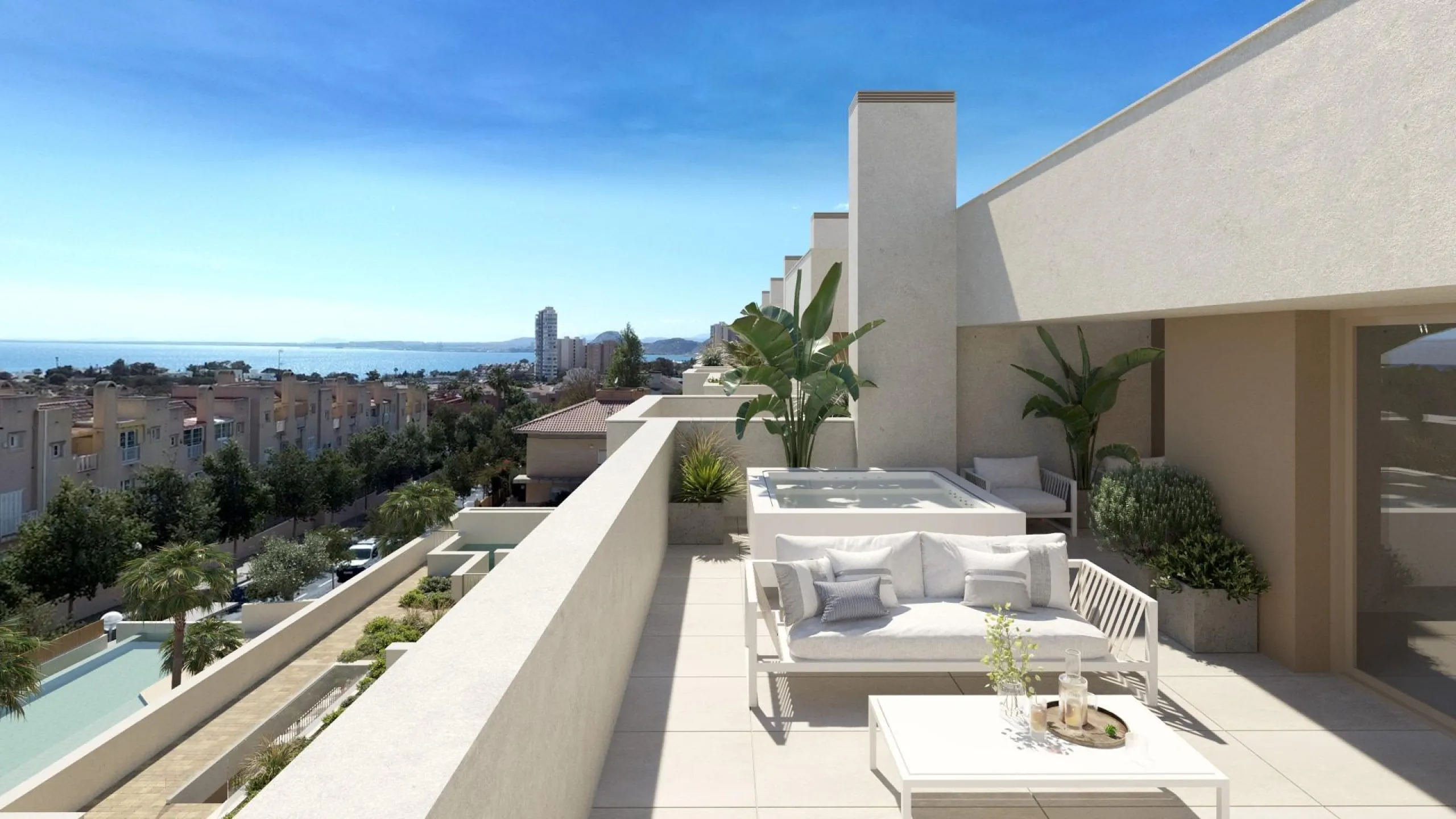 New luxury semi-detached homes with exclusive design with private pool