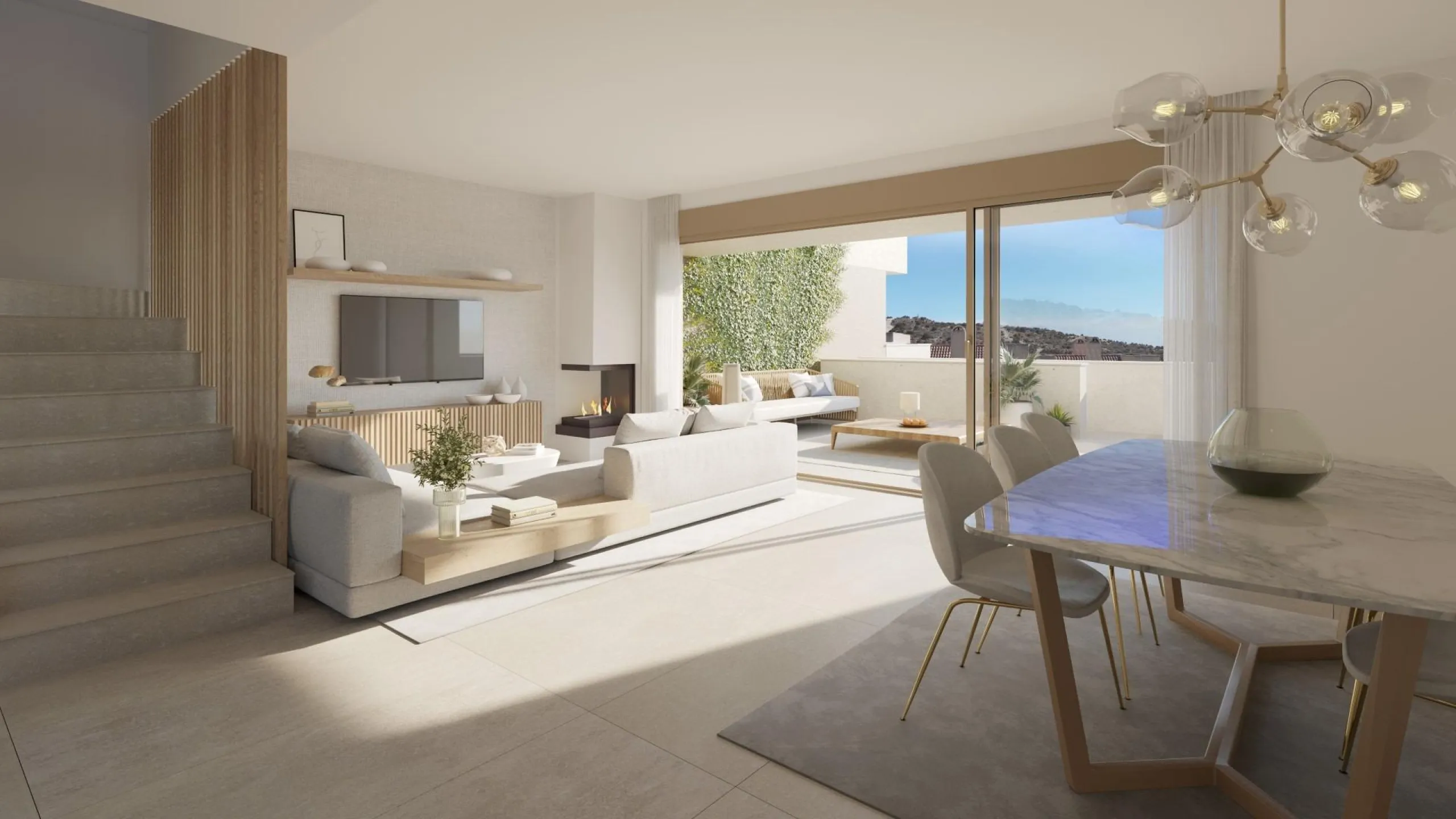 New luxury semi-detached homes with exclusive design with private pool