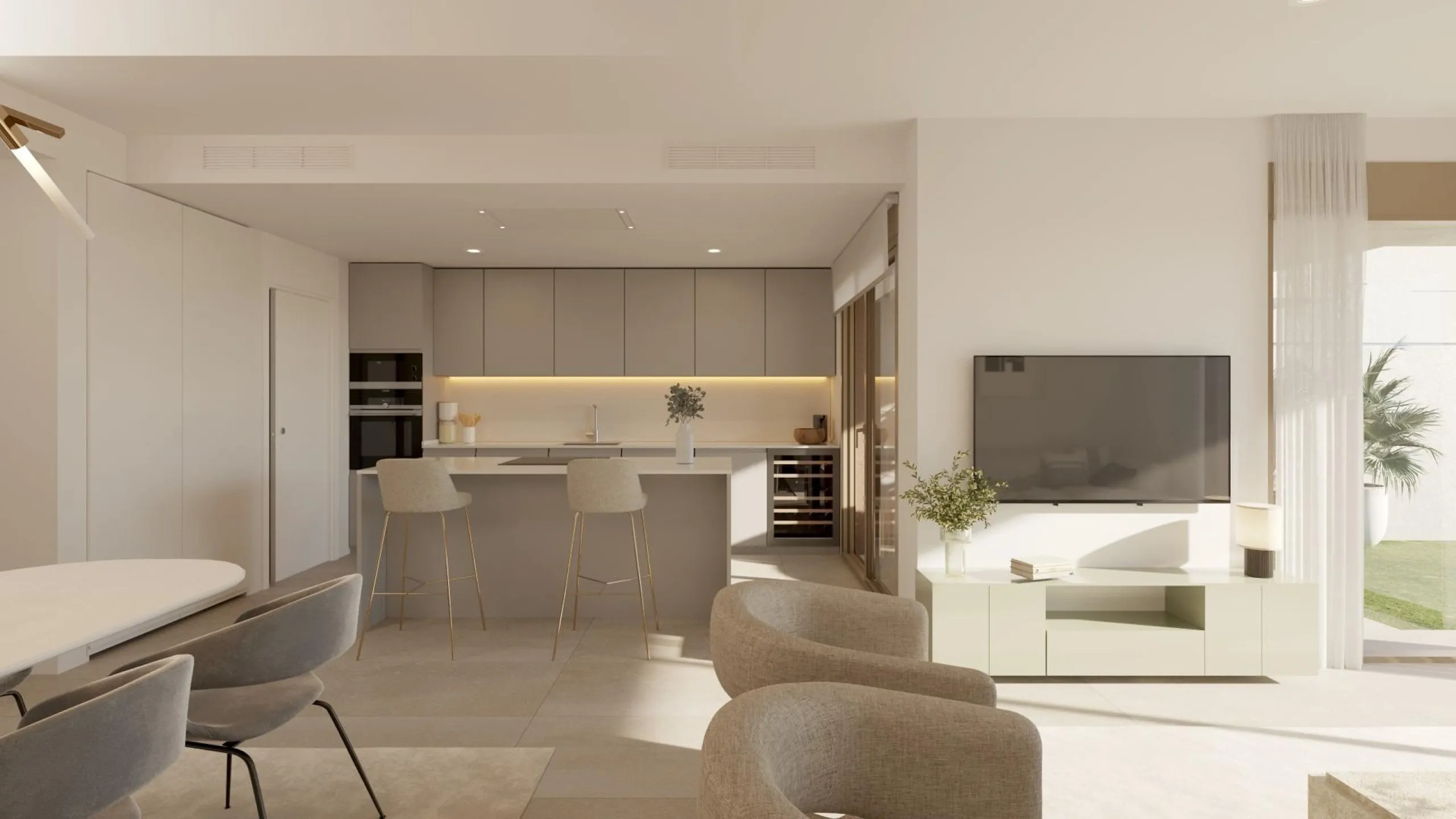 New luxury semi-detached homes with exclusive design with private pool