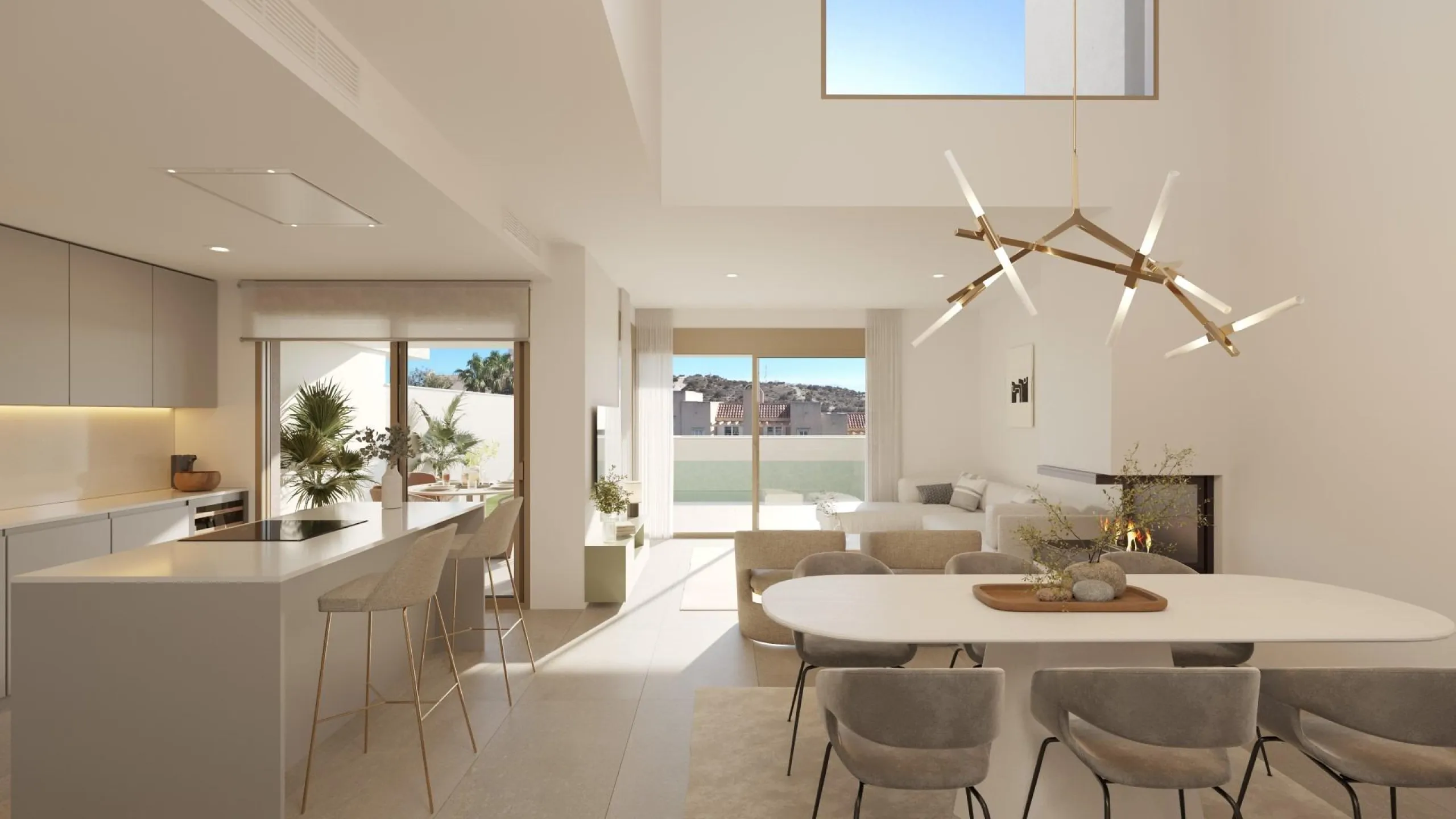 New luxury semi-detached homes with exclusive design with private pool
