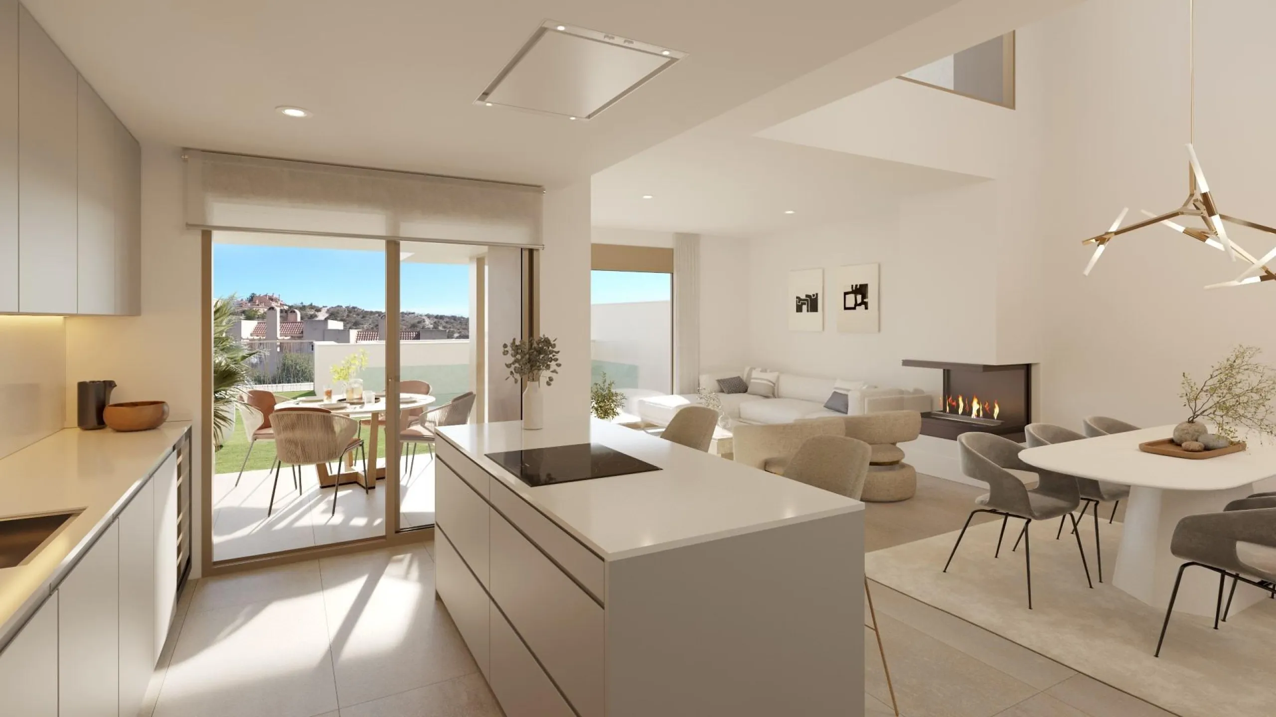 New luxury semi-detached homes with exclusive design with private pool