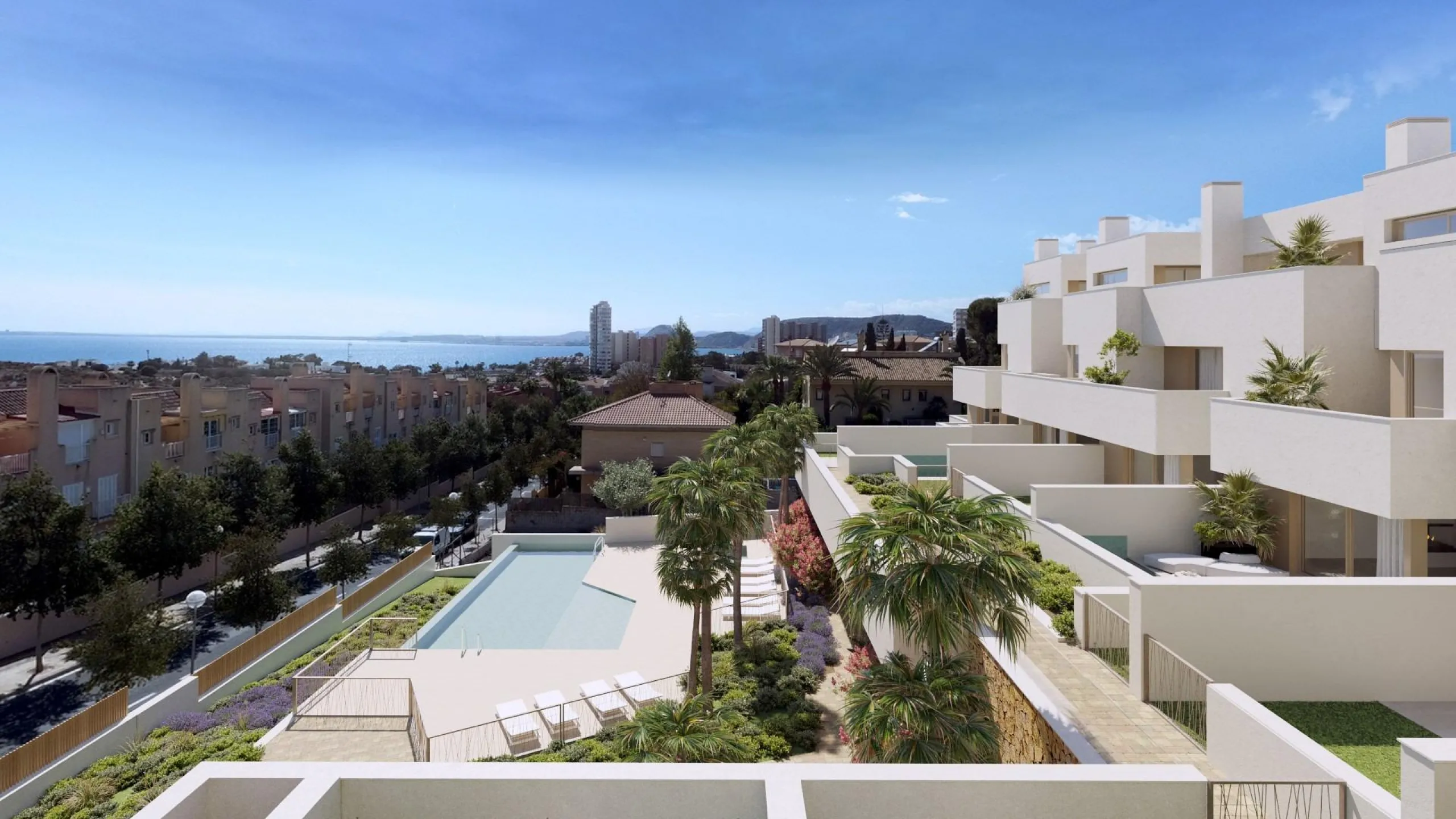 New luxury semi-detached homes with exclusive design with private pool