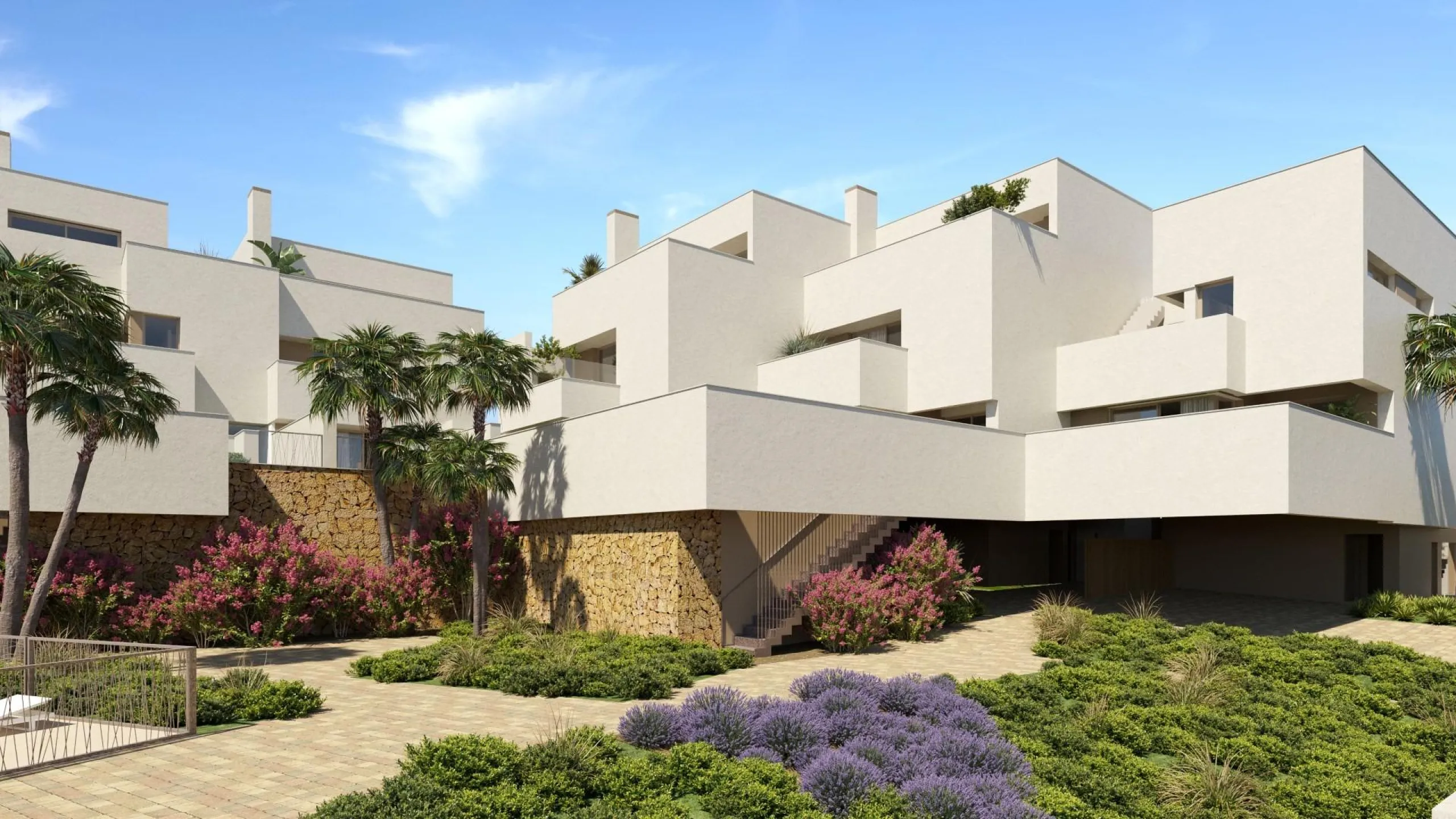 New luxury semi-detached homes with exclusive design with private pool