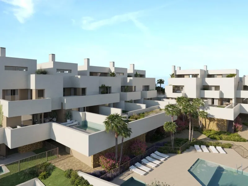 New luxury semi-detached homes with exclusive design with private pool